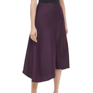 Calvin Klein Asymmetric A-Line Skirt Purple